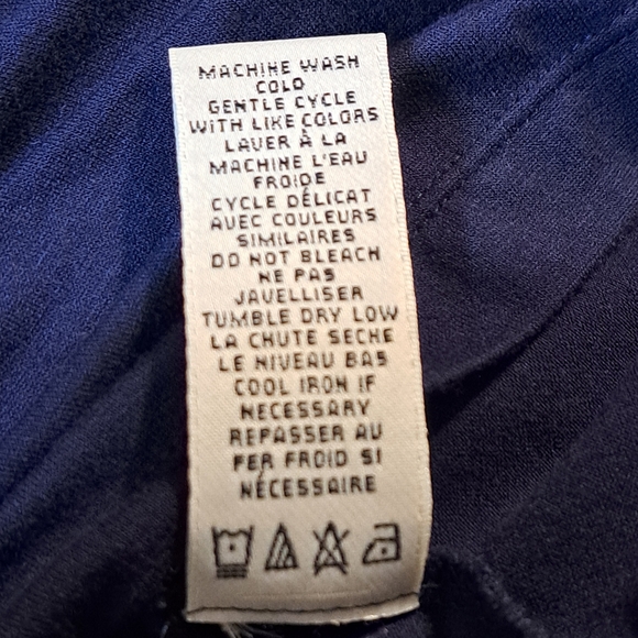 Max Studio Dark Blue Stretchy Maxi Skirt - Picture 7 of 7